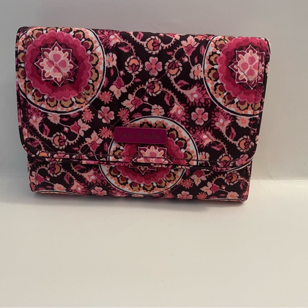 Vera Bradley Iconic Rfid Compact Wallet In Raspberry … Gem